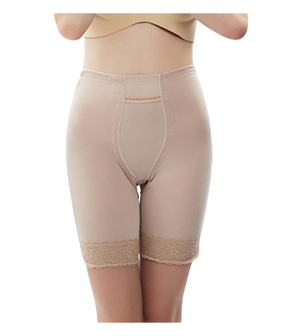 Bras Women High Waist Underpants Pocket Safety Trousers Body-Shaping Body Pant - Khaki - CZ18YGKX6IL $11.32