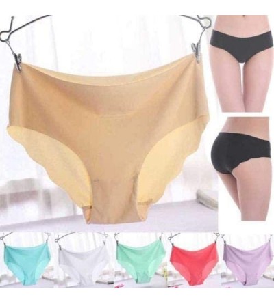 Panties Women's Briefs Panties Ladies Invisible Seamless Underwear Thongs Knick Lingerie Bragas - Khaki - CM18I44C050 $11.70