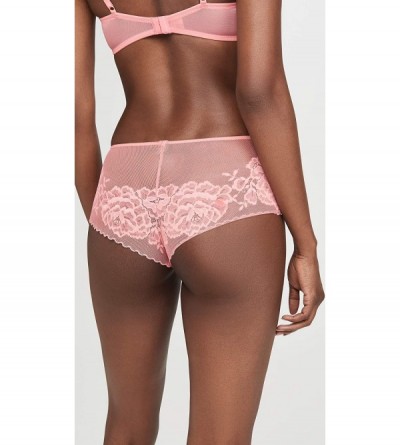 Panties Women's Flora Girl Briefs - Coral Rose - CE18AL3A0D7 $31.25