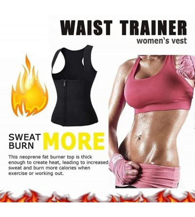 Shapewear Vest Corset Fitness Body Shaper Women Waist Trainer Workout Slimming Tops - Black - C1195S042AA $44.24