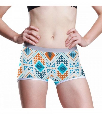 Panties Women's Boyshort Panties Navajo Abstract Aztec Soft Underwear Boxer Briefs - Navajo Abstract Aztec - C91920GCKLC $15.62