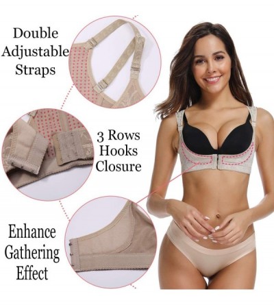 Shapewear Chest Brace Up for Women Posture Corrector Shapewear Back Brace Bra Bustline Shaper Vest - Beige-1 - CF18RACLWMD $1...