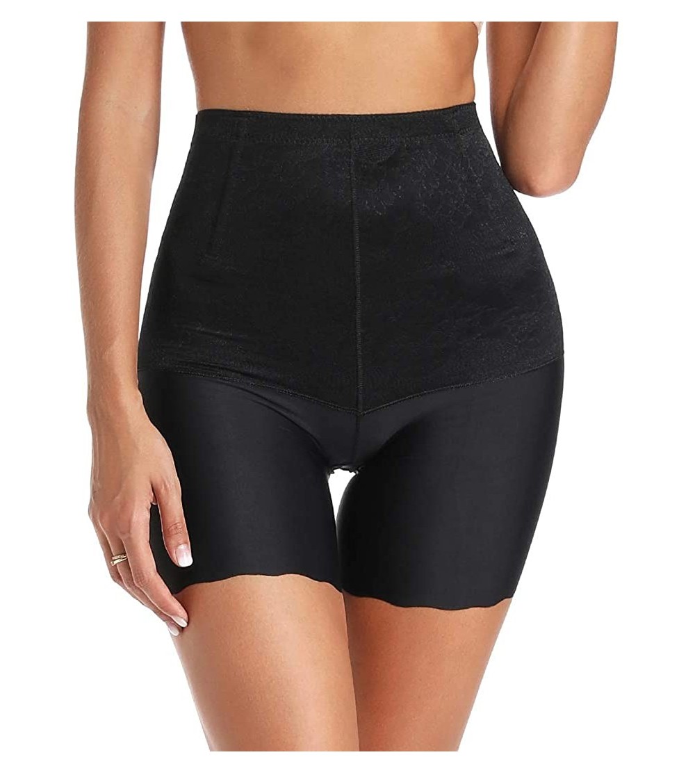 Shapewear Womens Shapewear Shorts Tummy Control High Waist Panty Thigh Slimmer for Under Dresses - Black-302 - C318SAANXCQ $1...