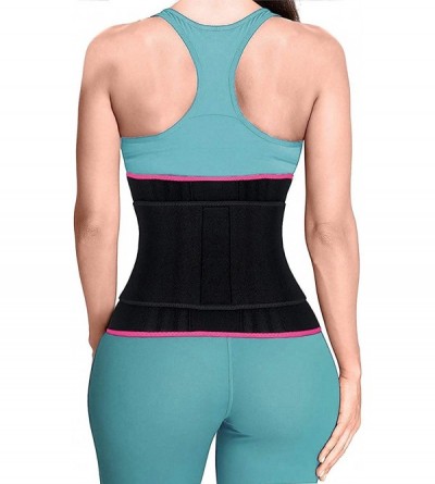 Shapewear Waist Trainer Slimming Body Shaper Belt - Sport Girdle Waist Trimmer Compression Belly Weight Loss - Rose - C418I48...