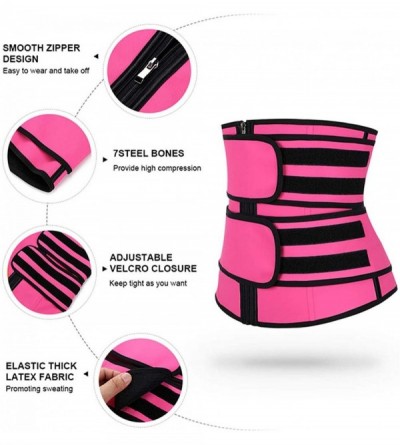 Shapewear Women's Waist Trainer Weight Loss Corset Trimmer Belt Waist Cincher Body Shaper Slimming Sports Girdle - 53rose - C...