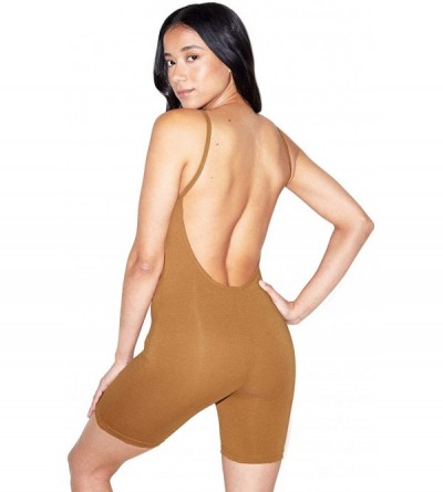 Shapewear Women's Cotton Spandex Sleeveless Singlet - Nude 5 - CS1967T4H20 $30.56