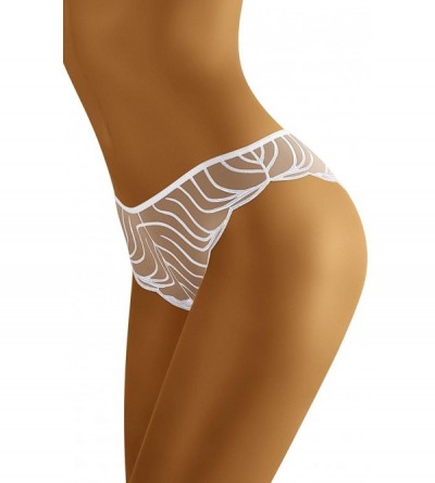 Shapewear Women's Briefs with Embroideries WB27 - White - C018CLZ6T32 $19.63