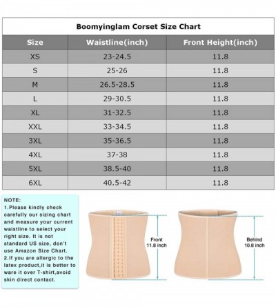 Shapewear Women Waist Trainer Corsets for Weight Loss-Waist Cincher Underbust Body Shaper - Beige - CL1933I27Z0 $20.28