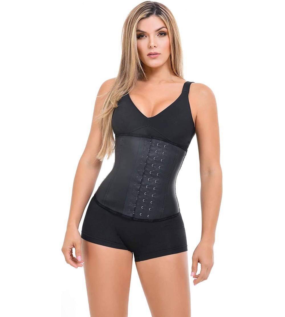 Shapewear Waist Trainer Corset Girdle Cincher Faja Colombiana for Weight Loss - Black - CB18WXLLOO4 $29.13