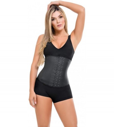 Shapewear Waist Trainer Corset Girdle Cincher Faja Colombiana for Weight Loss - Black - CB18WXLLOO4 $29.13