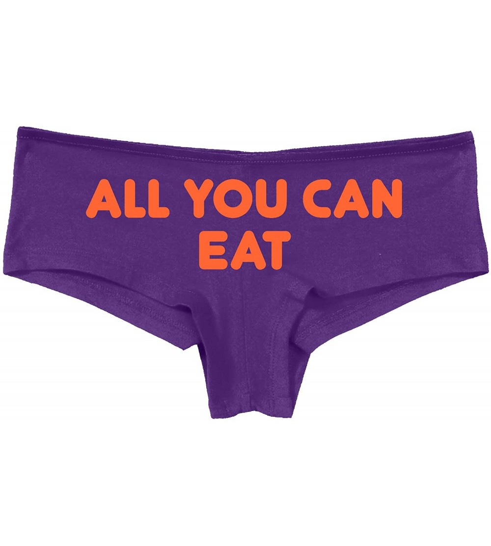 Panties All You Can Eat give The hint it Aint Gonna Lick Itself Purple - Orange - CW18SWN5GYI $15.99