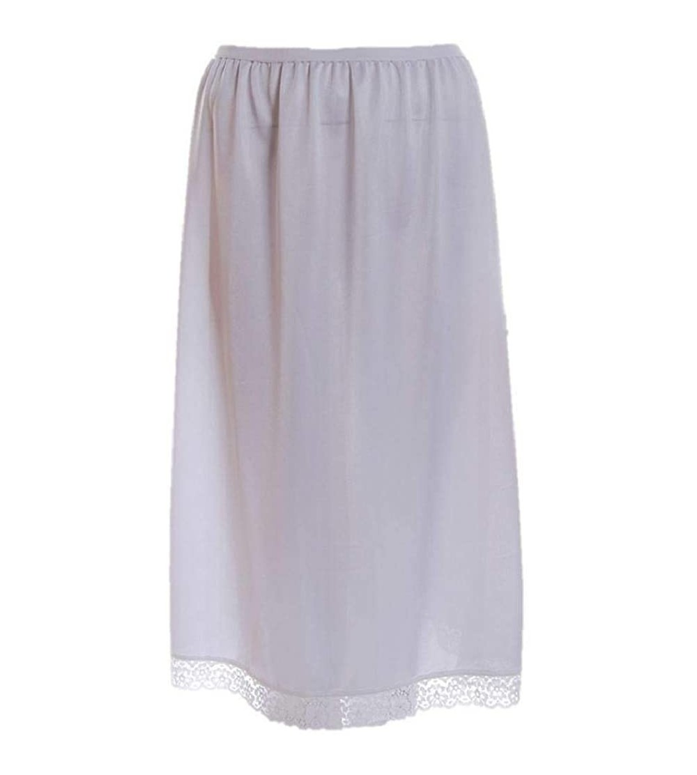 Slips Ladies Polyester Waist Half Slip White Size WMS- OS- XOS- XXOS- Length 24"-28"-32" - White - CZ1924MSIC6 $11.60