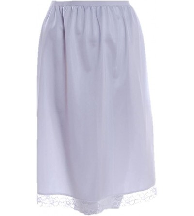 Slips Ladies Polyester Waist Half Slip White Size WMS- OS- XOS- XXOS- Length 24"-28"-32" - White - CZ1924MSIC6 $11.60