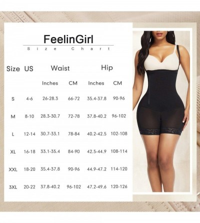 Shapewear Women's Open Bust Tummy Control Shapewear Thong High Waist Ladies Bodysuits - Black4 - C119045OQ04 $34.98