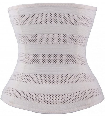 Shapewear Mesh Tummy Girdle Body Shaper Waist Trainer Corset Weight Loss - Beige - CK125I4IBWN $9.48