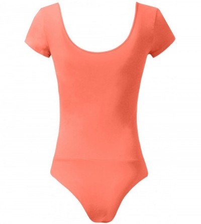 Shapewear Womens Basic Various Styles Bodysuit 11 Colors - Newbs15_coralreef - C81832MQGTQ $16.90