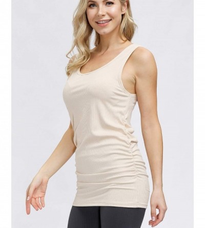 Camisoles & Tanks Women's Basic Camisoles Lingerie Rayon Spandex Tank Top - One Pack Beige - CD190OLK293 $9.20