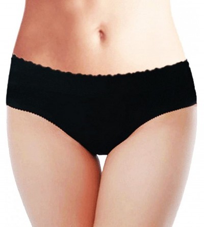 Shapewear Butt Enhancer Buttocks Shaper Panty Padded Panties Seamless Underwear - Black - C511LHVNZZP $11.26