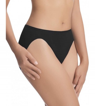 Panties Cotton Stretch Hi Cut Panty | 6-Pack - Berry Pines - C418WOICKW4 $26.00