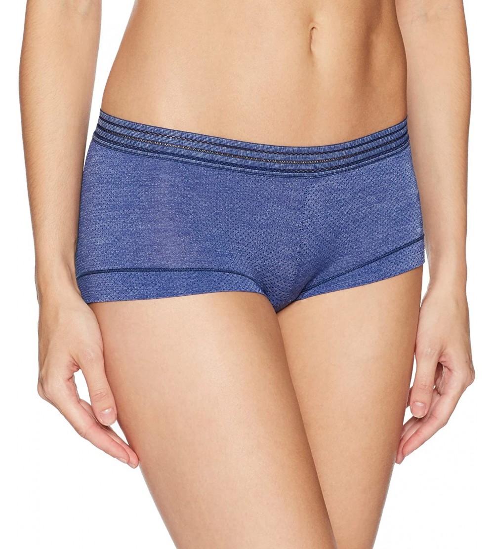 Panties Women's Spectator Boyshort Panty - Medieval Blue - CQ183CLN4EZ $15.79