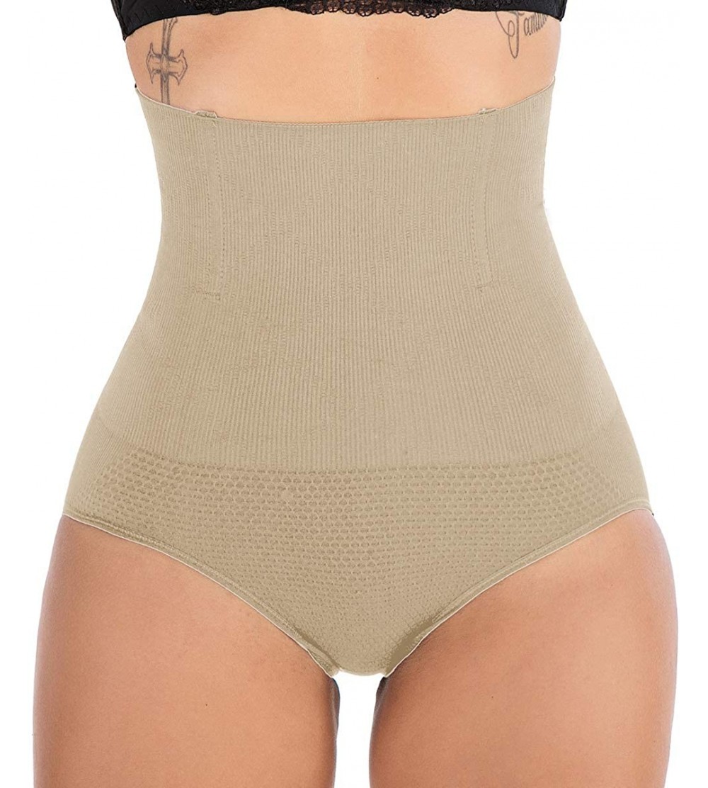 Shapewear Women Butt Lifter High Waisted Tummy Control Panties Slimming Waist Shapewear - Beige (Tummy Control) - CY18YDCW47W...