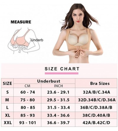 Shapewear Chest Brace Up for Women Strap Bra Support Posture Corrector Shapewear Vest Breast Support - Beige - CM18XW039Y9 $1...