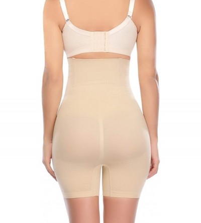 Shapewear Womens Bodysuits Mid Thigh Slimming Underbust Corset Bodyshaper Open Bust Body Shaper - Beige318 - CA18TAM9D5N $21.41