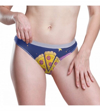 Panties Women's Underwear Colorado State Map Bikini Panties - Cartoon Pizza Planet - CH18X6RKO80 $19.97