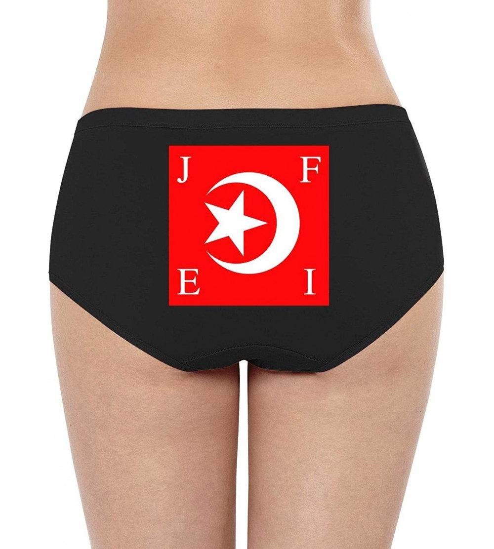 Women Girls Cotton Stretch Cute Briefs Maine State Flag Pretty Breathe  Bikini Panties - Nation Islam Flag-1 - CU18ZSSOGK6