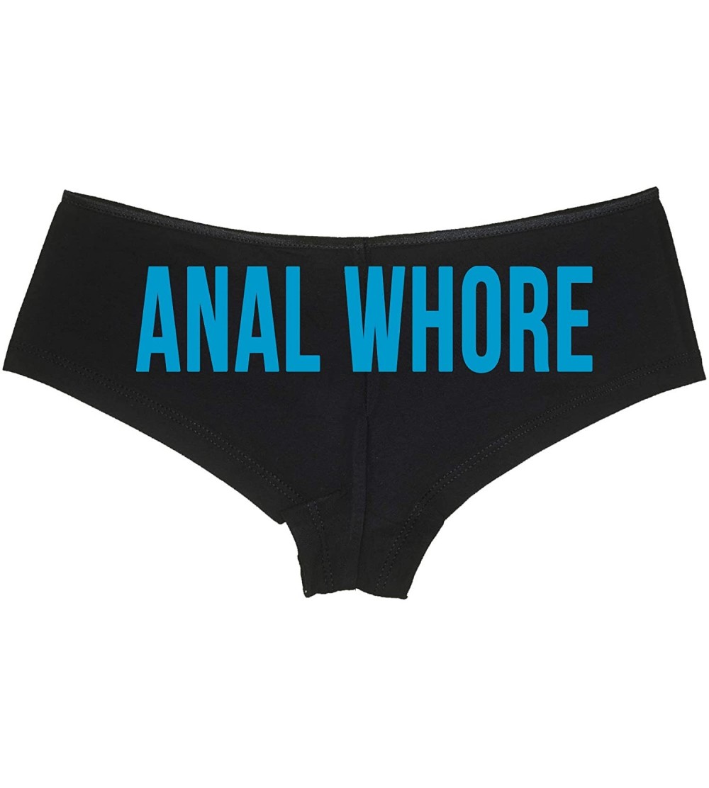 Anal Whore Boyshort Underwear Sexy Flirty Panties Rude Panties - Sky Blue -  CH18LQSM0N9