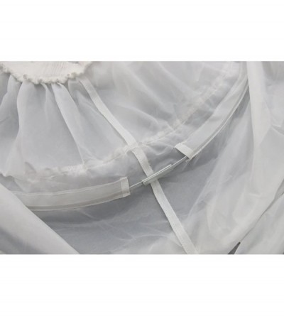 Slips Women's Bone Petticoats Wedding Dresses Gown 3 Hoops Cage Short Underskirt - White - CN18A3N8ZKA $16.12