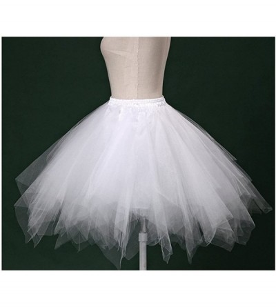 Slips Women's 1950s Vintage Tutu Petticoat Ballet Bubble Skirt (26 Colors) - Fuchsia - CS12KDDBEZ5 $20.61