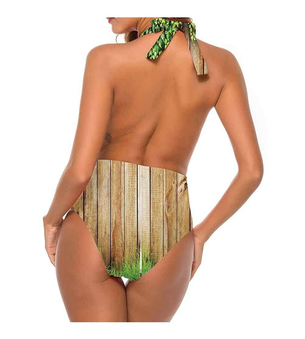 Robes Triangle Bikini Sets Wooden Bridge to Sea Comfortable and Sexy - Multi 17 - CH19D3D0ZSG $39.45