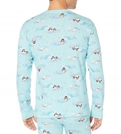 Bottoms Organic Unisex Adult Pajama- Holiday Family Matching - Penguin Print - Top - C718XY3LR54 $38.21