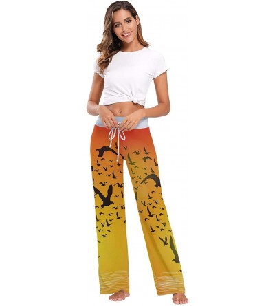 Bottoms Women's Fashion Yoga Pants Palazzo Casual Print Wide Leg Lounge Pants Comfy Casual Drawstring Long Pajama Pants - Vec...