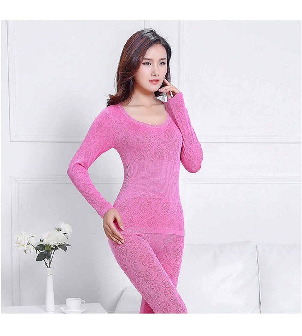 Thermal Underwear Sexy Warm Thermal Underwear Women Thermal Underwear Seamless Long Johns Breathable Slim Underwears Sets - P...