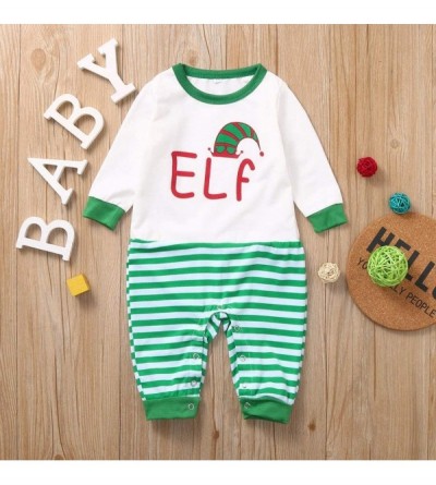 Sets Christmas Family Matching Pajamas Set Santa's Deer Sleepwear for The Family Boys and Girls Women Men Pyjamas - Green Str...