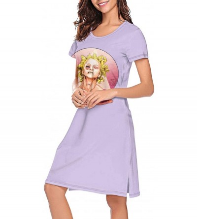 Nightgowns & Sleepshirts Fuckin-Love-Madonna- Soft Nightgowns Long Nightdress Sleepshirts Pajamas for Women Girls - White-273...