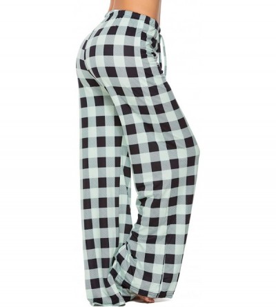 Bottoms Women's Pajama Lounge Pants Christmas Plaid Striped Comfy Casual Floral Palazzo Drawstring Wide Leg Plus-Size Pants -...