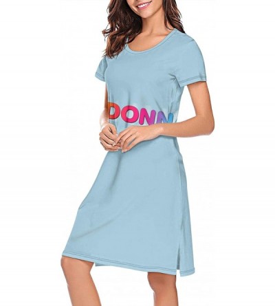 Nightgowns & Sleepshirts Madonna-Maluma-New-Ablum-Madame-x- Sexy Nightgowns Long Nightdress Sleepshirts Pajamas for Women Men...