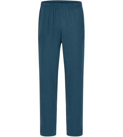 Bottoms Women's Pajama Pants Modal Pajama Bottoms Knit Sleep Pants with Pockets - Blue - CI199UCGDAK $19.98