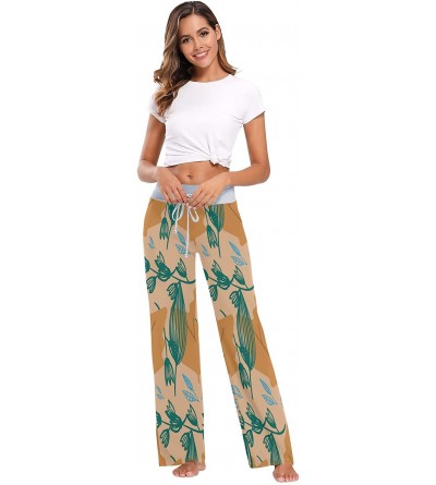 Bottoms Womens Pajama Lounge Pants Pitaya Papaya Tropical and Exotic Fruits Wide Leg Casual Palazzo Pj Sleep Pants Laides - 3...