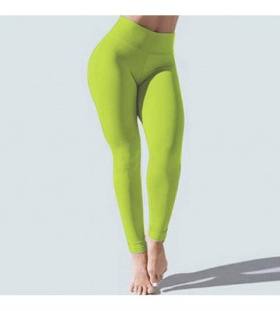 Bottoms Vielsports Exercise Yoga Pants for Women High Waist Workout Tights Butt Lifting Leggings Outfit Gym Clothes Black - Y...