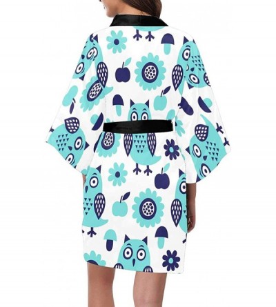 Robes Custom Bones and Skulls Women Kimono Robes Beach Cover Up for Parties Wedding (XS-2XL) - Multi 5 - CH194S4YAY8 $47.56