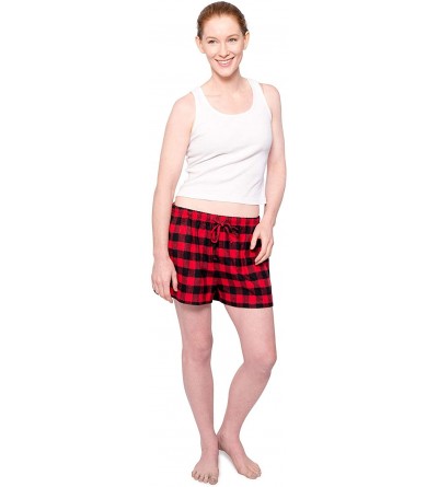 Bottoms Women Flannel Plaid Lounge Pajama Sleepwear Shorts - 2 Pack - 703 - CY193GNEYCG $18.50