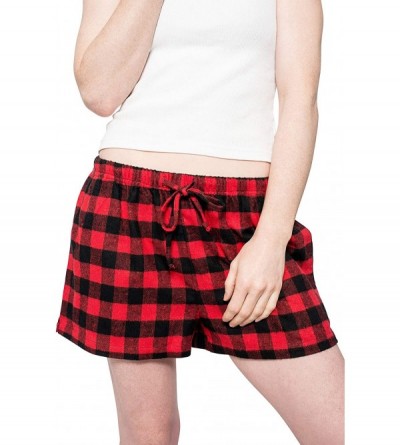 Bottoms Women Flannel Plaid Lounge Pajama Sleepwear Shorts - 2 Pack - 703 - CY193GNEYCG $18.50