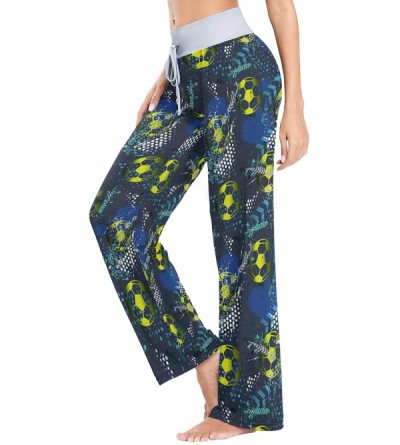 Bottoms Grunge Urban Football Women's Pajama Pants Lounge Sleep Wear - Multi - CU19D3HQWC6 $18.73