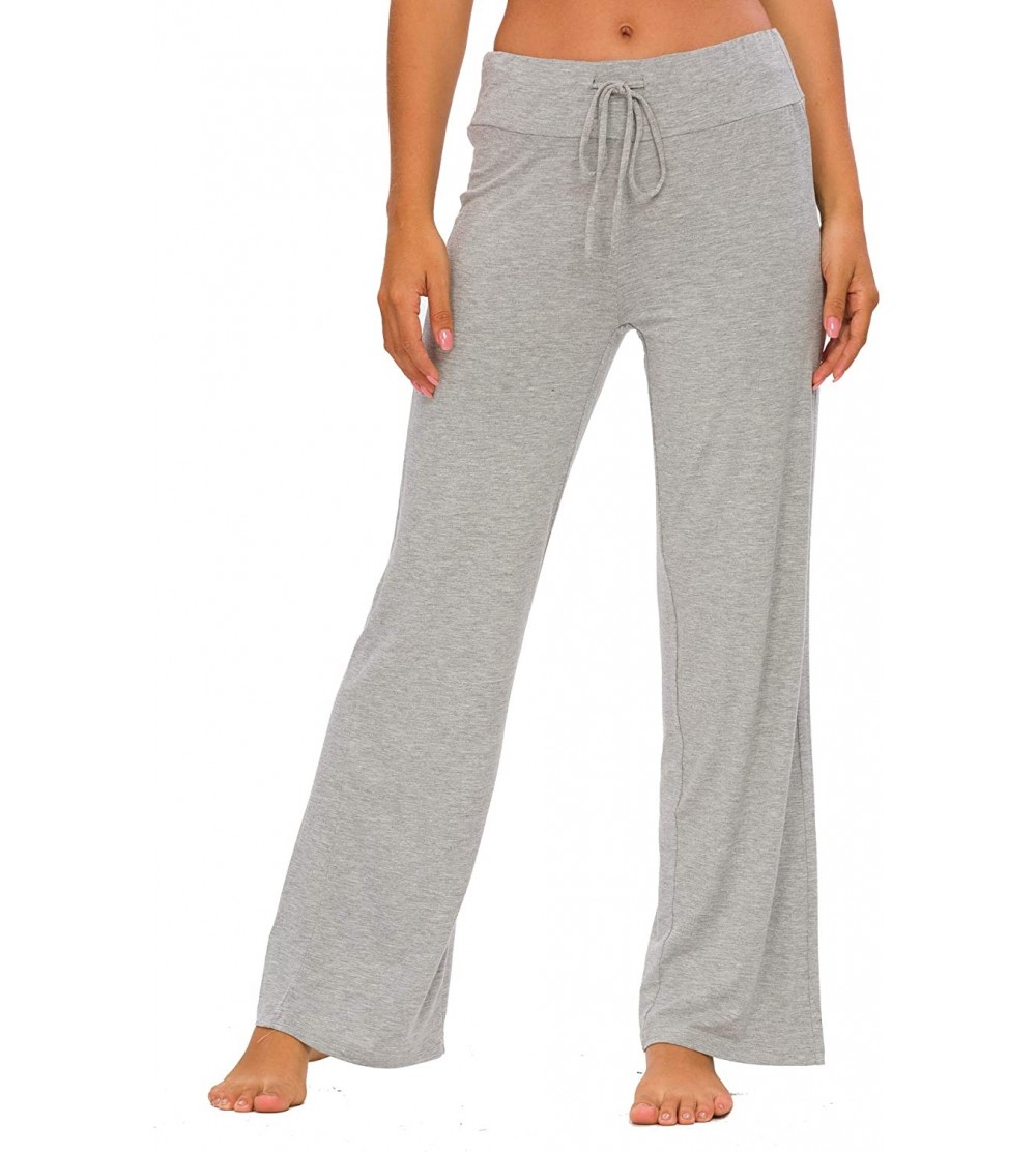 Bottoms Women's Modal Sleep Bottoms Comfy Pajama Lounge Pants - Heather Grey - CW18YMC6QL9 $27.37