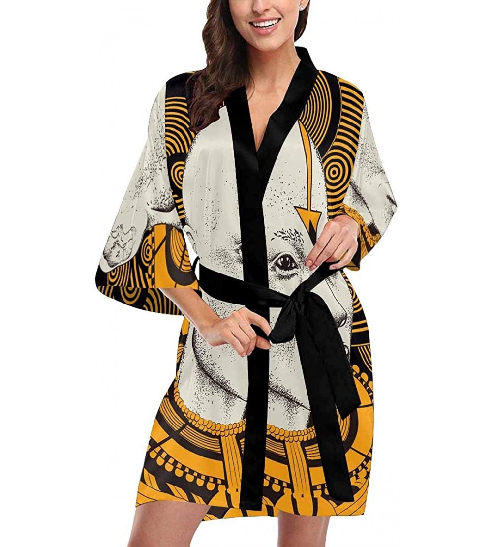 Robes Custom Anchor Sea Marine Symbol Women Kimono Robes Beach Cover Up for Parties Wedding (XS-2XL) - Multi 3 - C4194TE35RG ...