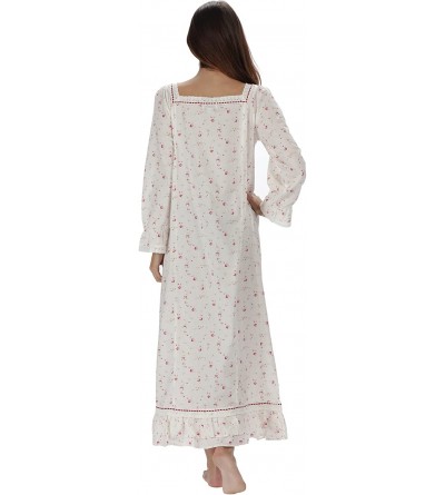 Nightgowns & Sleepshirts Martha Nightgown 100% Cotton Victorian Style - Sizes XS - 3X - Vintage Rose - C012NBXIZQF $50.69